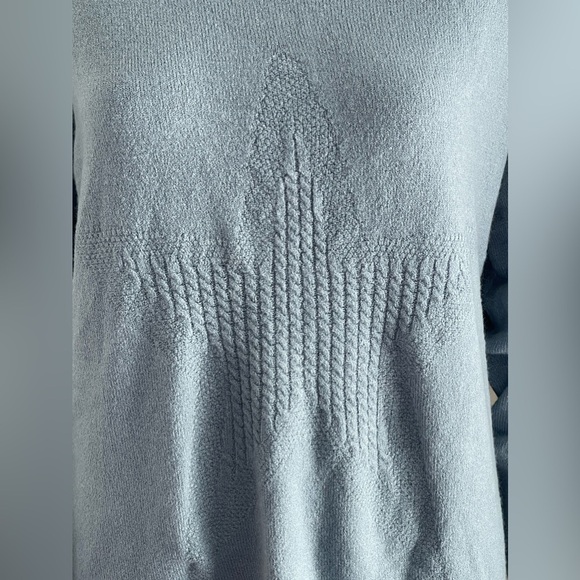(NWT) Wit & Wisdom Blue Sweater w/ embossed star | Size XL - Picture 3 of 5
